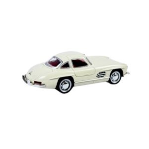 Метална кола Mercedes SL, Светлини, Звук, Бял, 1:32, Без опаковка