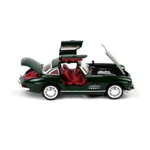 Метална кола Mercedes SL, Светлини, Звук, Зелен, 1:32, Без опаковка