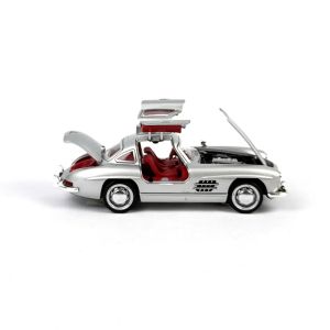 Метална кола Mercedes SL, Светлини, Звук, Сив, 1:32, Без опаковка