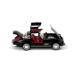 Метална кола Mercedes SL, Светлини, Звук, Черен, 1:32, Без опаковка