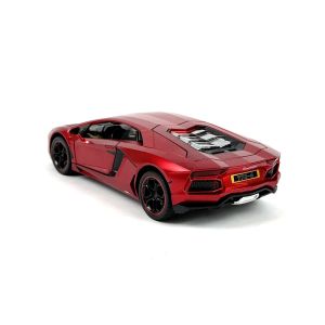 Метална кола Lamborghini Aventador, Мащаб 1:18, Червен, Без опаковка