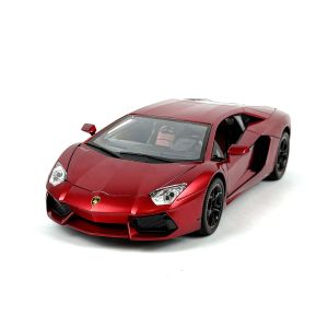 Метална кола Lamborghini Aventador, Мащаб 1:18, Червен, Без опаковка