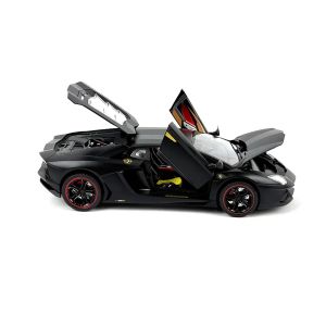 Метална кола Lamborghini Aventador, Мащаб 1:18, Черен, Без опаковка