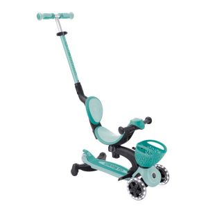 Тротинетка 5 в 1 GLOBBER BABY LEARN 360° FLASH LIGHTS - мента