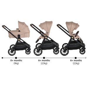 Комбинирана количка 2 в 1 Celebrity Crepe-beige