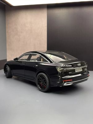 Метален автомобил Audi A6L, 1:24, Черен цвят, Без опаковка