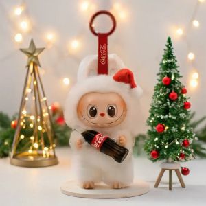 Плюшена играчка Labubu COCA-COLA, Ключодържател изненада, 17см