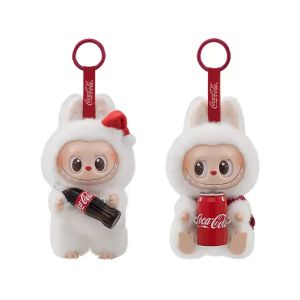 Плюшена играчка Labubu COCA-COLA, Ключодържател изненада, 17см