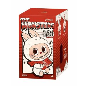 Плюшена играчка Labubu COCA-COLA, Ключодържател изненада, 17см