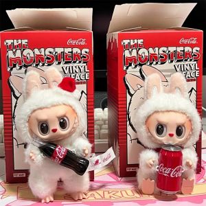 Плюшена играчка Labubu COCA-COLA, Ключодържател изненада, 17см