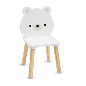 Дървена маса с 2 стола White Bears