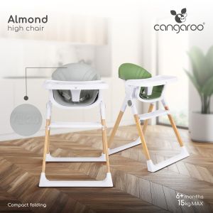 Стол за хранене Almond зелен