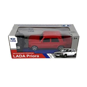 Кола Lada Priora, С дистанционно, Мащаб 1:24, червена