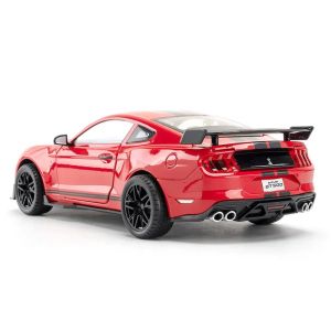 Метална кола Ford Mustang GT500, 1:18 мащаб, Червен, Без опаковка