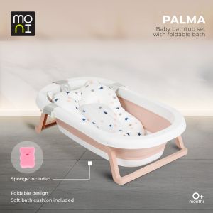 Комплект за къпане със сгъваема вана Palma сив