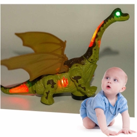 Динозавър ходещ с криле, със светлини и звуци