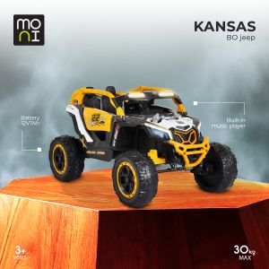 Акумулаторен джип Kansas бял