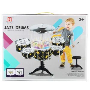 Детски комплект барабани с чинел и столче – Jazz Drums Set