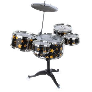 Детски комплект барабани с чинел и столче – Jazz Drums Set