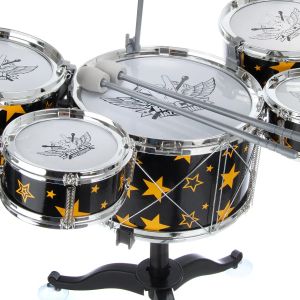 Детски комплект барабани с чинел и столче – Jazz Drums Set