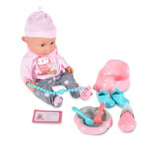 Кукла 36см пишкаща с аксесоари 8630