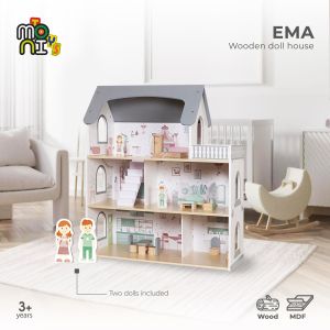 Дървена къща за кукли Ema W06A587