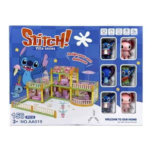 Къща за кукли Stitch, 164 части с мебели и фигурки
