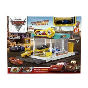Cars сервизна станция с колички – 22 части, комплект за игра