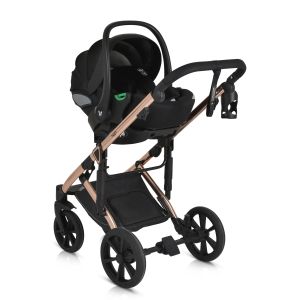 Комбинирана количка 3 в 1 Eggo Caviar-black