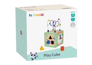 Дървен активен куб Panda HP072