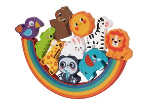 Дървен пъзел и игра за баланс Animals HP095