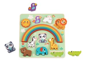 Дървен пъзел и игра за баланс Animals HP095