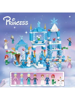 Конструктор Princess, Леден замък, 324 части, С фигурки, За деца над 8 години