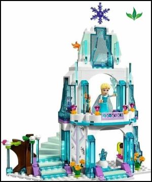 Конструктор Princess, Леден замък, 321 части, С фигурки Елза, Анна и Олаф, За деца над 8 години