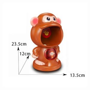 Детски комплект за стрелба с пистолет и движеща се маймунка, EVA топчета