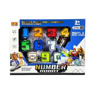 Комплект трансформиращ се робот от цифри Number Robot