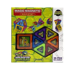 Магнитен конструктор Magic Magnetic Ninja Turtles – 26 части