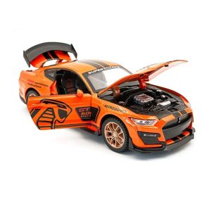 Метален модел кола Mustang Shelby GT500 – 1:24, Оранжев, Без опаковка