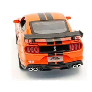 Метален модел кола Mustang Shelby GT500 – 1:24, Оранжев, Без опаковка