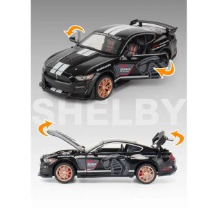 Метална кола Mustang Shelby GT500 – 1:24, Черен, Без опаковка