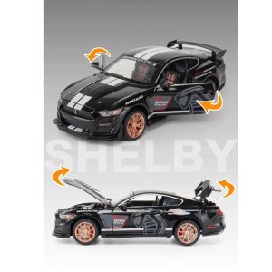 Метална кола Mustang Shelby GT500 – 1:24, Черен, Без опаковка
