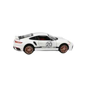 Метална количка Porsche 911 GT3, С отварящи се врати, Бял, 1:32, Без опаковка