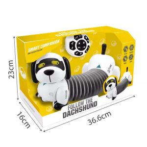 Интерактивно робот куче – Дакел с дистанционно управление, светлини и звуци