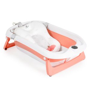 Сгъваем бебешки комплект за баня Balena розов