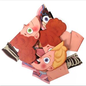 Магнитен пъзел „Човешко тяло“ – Образователен комплект с 90 части