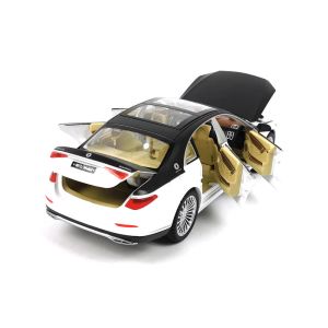 Метална кола Mercedes Maybach 1:22, Със звук и светлини, Бял