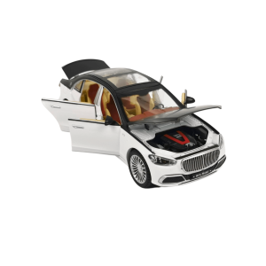 Метална кола Mercedes Maybach 1:22, Със звук и светлини, Бял