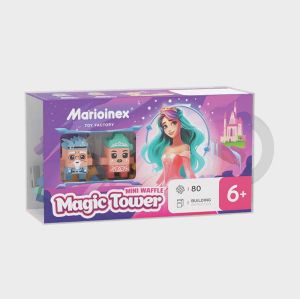 Мини вафлен конструктор Marioinex &quot; Вълшебната кула на принцесата&quot;, 80 части