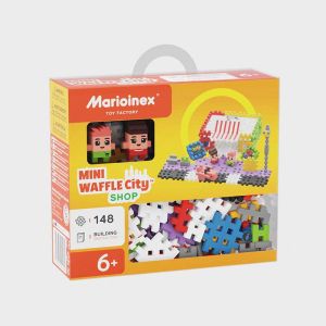 Мини вафлен конструктор Marioinex &quot;Градски магазин&quot;, 148 части