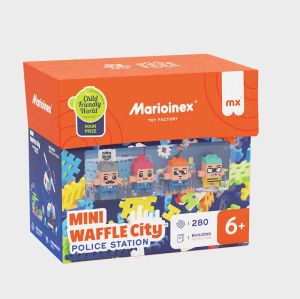 Мини вафлен конструктор Marioinex &quot;Полицейско управление&quot;, 280 части